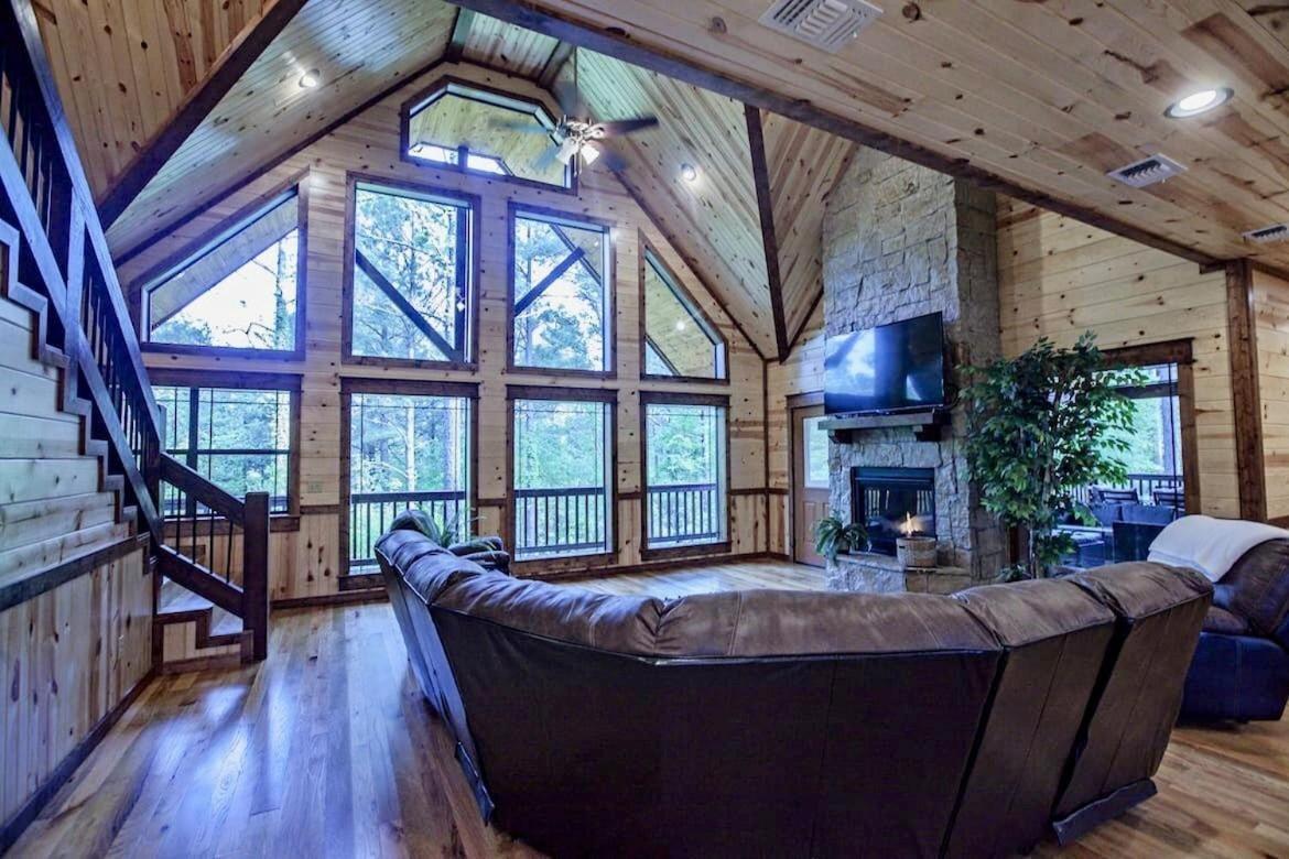Stone Mountain Lodge 5000Sqft 6 Bed Game Room Pool Table Hot Tub 布罗肯鲍 外观 照片